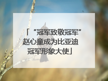 “冠军致敬冠军” 赵心童成为比亚迪冠军形象大使