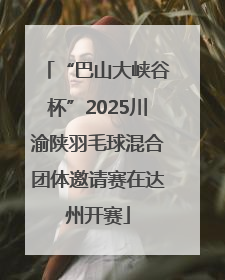 “巴山大峡谷杯”2025川渝陕羽毛球混合团体邀请赛在达州开赛