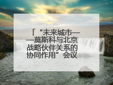 “未来城市——莫斯科与北京战略伙伴关系的协同作用”会议在北京举行