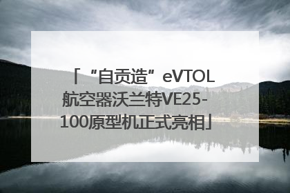 “自贡造”eVTOL航空器沃兰特VE25-100原型机正式亮相