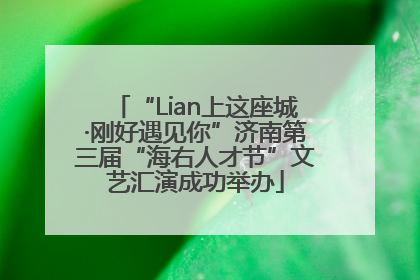 “Lian上这座城·刚好遇见你”济南第三届“海右人才节”文艺汇演成功举办