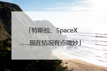特斯拉、SpaceX……现在情况有点微妙