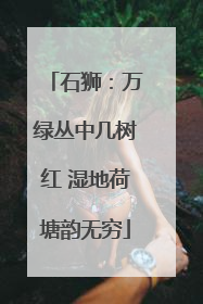 石狮：万绿丛中几树红 湿地荷塘韵无穷