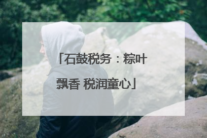 石鼓税务：粽叶飘香 税润童心