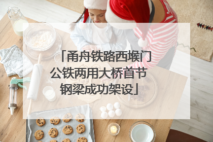 甬舟铁路西堠门公铁两用大桥首节钢梁成功架设