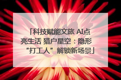 科技赋能文旅 AI点亮生活 猎户星空：隐形“打工人”解锁新场景