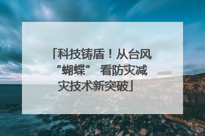 科技铸盾！从台风“蝴蝶” 看防灾减灾技术新突破
