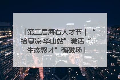 第三届海右人才节｜“拾夏凉·华山站”激活“生态聚才”强磁场
