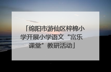 绵阳市游仙区梓棉小学开展小学语文“富乐课堂”教研活动