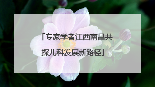 专家学者江西南昌共探儿科发展新路径