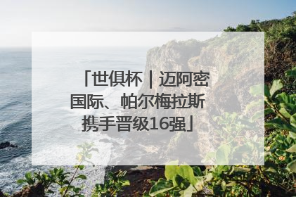 世俱杯｜迈阿密国际、帕尔梅拉斯携手晋级16强