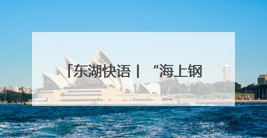 东湖快语丨“海上钢琴师”，属于大江大湖大武汉的诗意浪漫