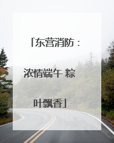 东营消防：浓情端午 粽叶飘香