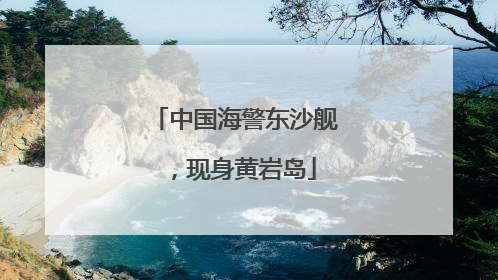 中国海警东沙舰，现身黄岩岛