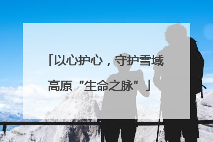 以心护心，守护雪域高原“生命之脉”