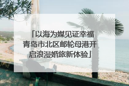 以海为媒见证幸福 青岛市北区邮轮母港开启浪漫婚旅新体验