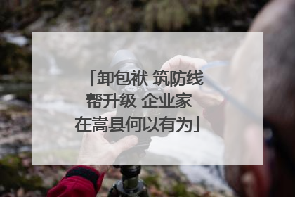 卸包袱 筑防线 帮升级 企业家在嵩县何以有为