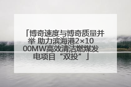 博奇速度与博奇质量并举 助力滨海港2×1000MW高效清洁燃煤发电项目“双投”