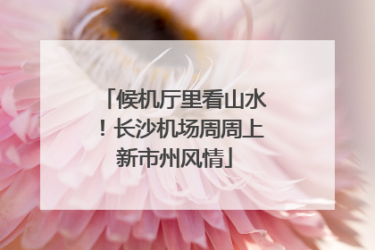候机厅里看山水！长沙机场周周上新市州风情