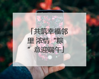 共筑幸福邻里 浓情“粽”意迎端午