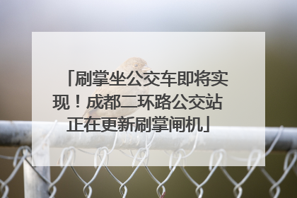 刷掌坐公交车即将实现！成都二环路公交站正在更新刷掌闸机