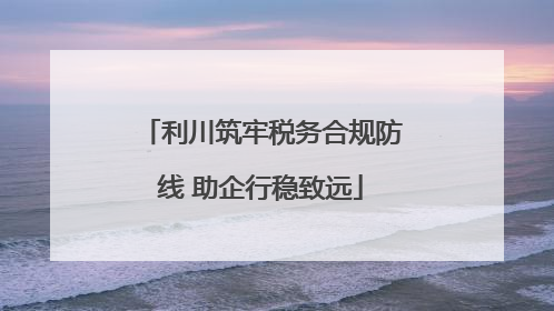 利川筑牢税务合规防线 助企行稳致远