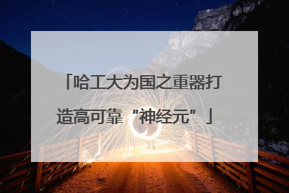 哈工大为国之重器打造高可靠“神经元”