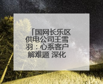国网长乐区供电公司王雪羽：心系客户解难题 深化服务创佳绩