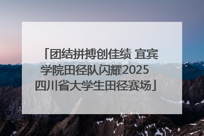 团结拼搏创佳绩 宜宾学院田径队闪耀2025四川省大学生田径赛场
