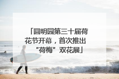 圆明园第三十届荷花节开幕，首次推出“荷梅”双花展