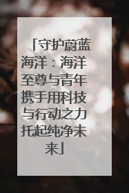 守护蔚蓝海洋：海洋至尊与青年携手用科技与行动之力托起纯净未来