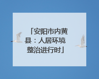 安阳市内黄县：人居环境整治进行时