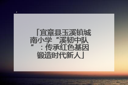 宜章县玉溪镇城南小学“溪韧中队”：传承红色基因 锻造时代新人