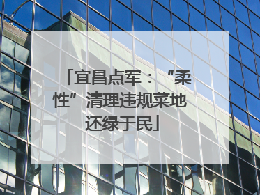 宜昌点军：“柔性”清理违规菜地 还绿于民