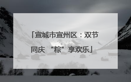 宣城市宣州区：双节同庆 “粽”享欢乐