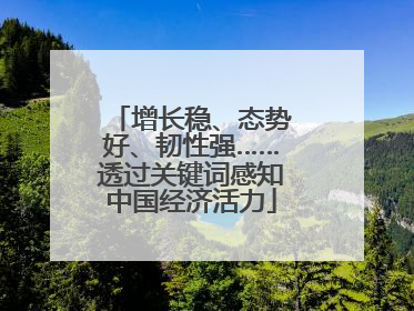 增长稳、态势好、韧性强……透过关键词感知中国经济活力