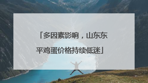 多因素影响，山东东平鸡蛋价格持续低迷
