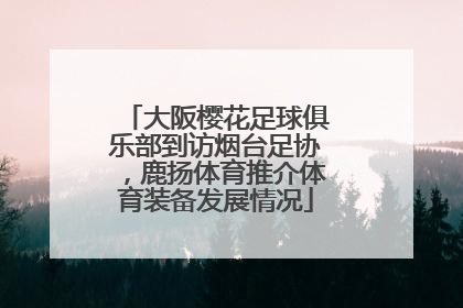 大阪樱花足球俱乐部到访烟台足协，鹿扬体育推介体育装备发展情况