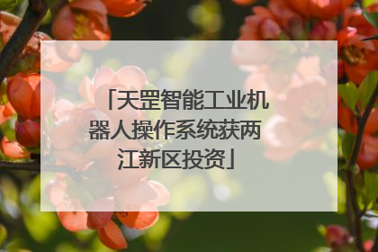 天罡智能工业机器人操作系统获两江新区投资