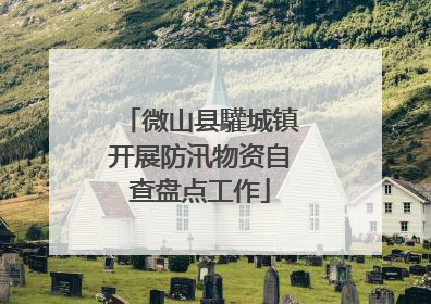微山县驩城镇开展防汛物资自查盘点工作