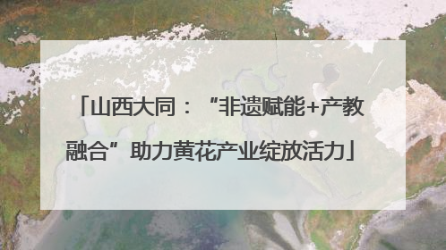 山西大同：“非遗赋能+产教融合”助力黄花产业绽放活力