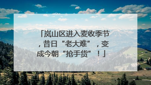 岚山区进入麦收季节，昔日“老大难”，变成今朝“抢手货”！