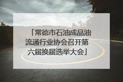 常德市石油成品油流通行业协会召开第六届换届选举大会