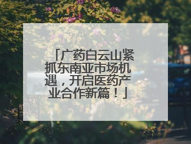 广药白云山紧抓东南亚市场机遇，开启医药产业合作新篇！