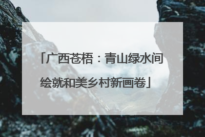 广西苍梧：青山绿水间绘就和美乡村新画卷
