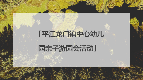 平江龙门镇中心幼儿园亲子游园会活动