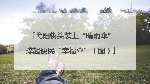 弋阳街头装上“晴雨伞” 撑起便民“幸福伞”（图）