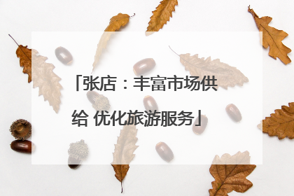 张店：丰富市场供给 优化旅游服务