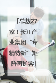 总数27家！长江产业集团“专精特新”矩阵再扩容