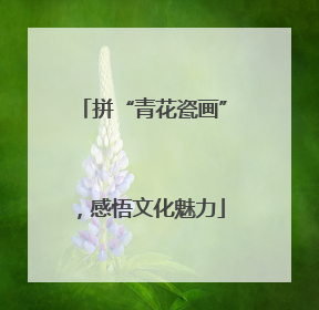 拼“青花瓷画”，感悟文化魅力